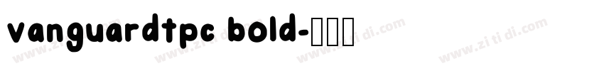 vanguardtpc bold字体转换